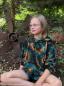 Preview: Modal-French Terry Swafing KIRA petrol Batik